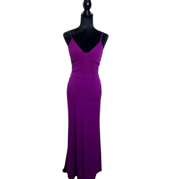 bcbg Paris y2k  purple body-con evening gown. Size 2 - Picture 1 of 8